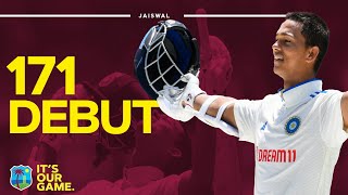 Tremendous Debut  Yashasvi Jaiswal Scores Century in First Test Innings  West Indies v India [upl. by Elnar]