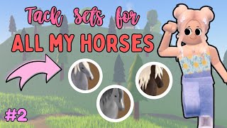 Making Tack Sets for EVERY Horse I Own  Ep 2  Wild Horse Islands [upl. by Kolb]