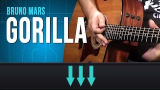 Bruno Mars  Gorilla como tocar  aula de guitarra e violão [upl. by Teresa]