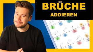 Brüche addieren Aufgabe 5  Bruchrechnung Addition von Brüchen [upl. by Anirahtak]