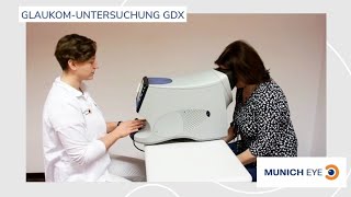 NonContactTonometer  Glaukomuntersuchung GDx  MUNICH EYE [upl. by Iahs]