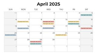 2025 Calendar All Months Grid PowerPoint slides [upl. by Htebyram]