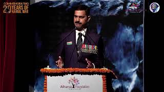 Lt Col Manoj Kumar Sinha narrating story of Late Major Padmapani Acharya at Kargil Vijay Diwas [upl. by Fadas]