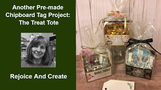 Another Premade Chipboard Tag Project A Treat Tote [upl. by Inge]