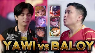 YAWI vs BALOY Showdown in Leg 2 They switched Hero Pools AURA safe to playoffs [upl. by Fong]