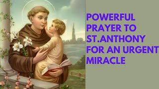 MIRACLE PRAYER to St Anthony of Padua [upl. by Ner]