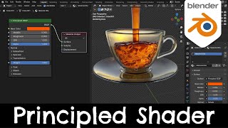 Principled BSDF Shader  Blender 41 Tutorial [upl. by Julissa]