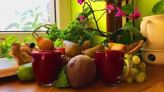 Mint Parsley Pear Beet Grape Juice  Take 3 [upl. by Ecnerolf]