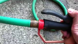 How to Separate a Garden Hose from a Stuck Spray Nozzle [upl. by Arther579]