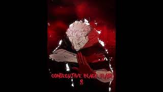 Consecutive Black Flash 8 🗿🔥  Jujutsu Kaisen jjk manga edit [upl. by Assillim100]