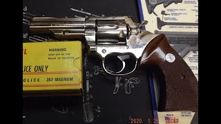 Colt Trooper Mark III and 357 Magnum cartridge video [upl. by Yatnoed]