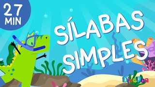 LAS SÍLABAS  SÍLABAS SIMPLES  Vocabulario para niños  Aprende a leer  DinoPeq 🦖 [upl. by Drofla]