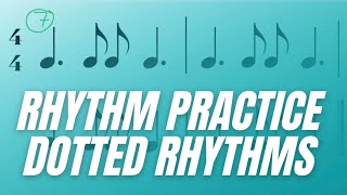 Clap Along Dotted Rhythms  Rhythm Practice Dotted Notes [upl. by Saihtam]