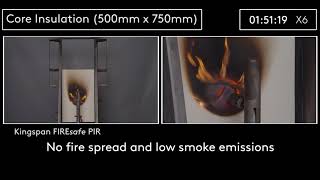 Small Scale Fire test to ISO 11925 3 standard [upl. by Atiker]