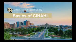 Basics of CINAHL [upl. by Otrebogad]