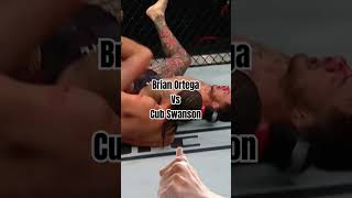 Swanson Vs Ortega Standing Guillotine ufc mma bjj [upl. by Oslec]