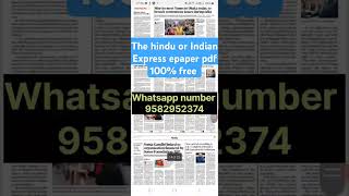 How to get hindu newspaper pdf free thehindunewspaper thehinduanalysis shorts [upl. by Valeda111]