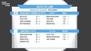 Houghton amp Thurnby CC 1st XI v Langtons CC 1st XI [upl. by Kylander]