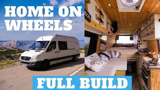 How To Build A Camper Van Step By Step DIY Conversion  Off Grid Sprinter [upl. by Louth]