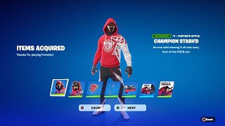 HOW TO GET FNCS CHAMPION STASH’D SKIN IN FORTNITE [upl. by Tarfe621]