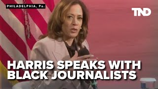 Kamala Harris talks to National Association of Black Journalists [upl. by Rotberg646]