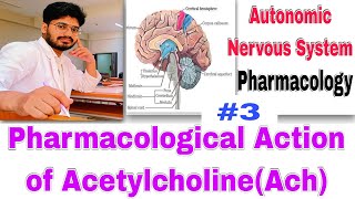 Autonomic Nervous System Pharmacology Video। Pharmacological Action of Acetylcholine video in hindi [upl. by Belloir]