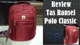 Review Tas Ransel Polo Classic [upl. by Aenea]