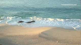 Sonido del mar relajante HD Imágenes de las olas en la playa Sound of the sea Waves Relax vistas [upl. by Frederik]