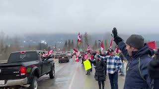 Freedom Convoy Salmon Arm BC January 23 2022 [upl. by Wendel780]