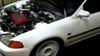 B16B SPOON IN EG6 ON DYNO TEST [upl. by Yrollam556]