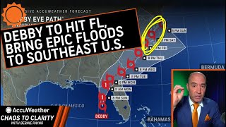 Hurricane Debby to Hit FL Cause LifeThreatening Flooding in Southeast [upl. by Daphene]