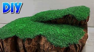 Como fazer grama para maquetes e dioramas [upl. by Artinad]