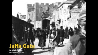 Jaffa Gate and Umar Ibn alKhattab Square Jerusalem Circa April 1897 CE [upl. by Gertrud942]