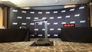 onefightnight20 Weighins and hydration tests live from Bangkok [upl. by Arraes]