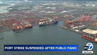 Historic US port strike suspended What consumers should know [upl. by Sivrahc910]