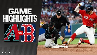 Dbacks vs Red Sox Game Highlights 82324  MLB Highlights [upl. by Shull92]