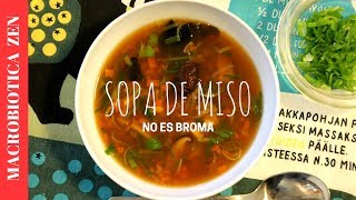 SOPA DE MISO  Saludable Macrobiótica y Vegano 😍 MACROBIÓTICA [upl. by Jensen53]