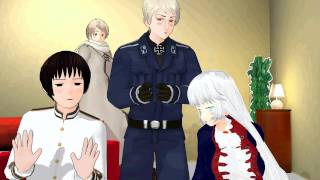 MMD HetaliaEverybody FemPrusiaPrussiaand Japan [upl. by Akinirt64]