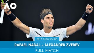 Rafael Nadal v Alexander Zverev Full Match  Australian Open 2017 Third Round [upl. by Getraer]