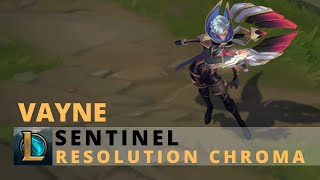 Sentinel Vayne Resolution Chroma  League of Legends [upl. by Gnov]