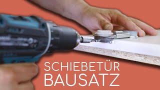 Schiebetür Einfach Selber Bauen  SchiebetürBausatz BS Standard [upl. by Dnalro]