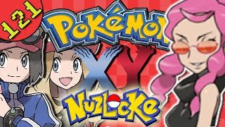 Elite 4 Battle VS Malva Fire Girl   Pokemon X amp Y Multiplayer Nuzlocke 3DS Gameplay [upl. by Znarf645]