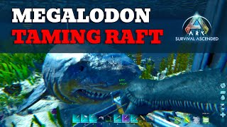 How to Build a Megalodon TamingCage Raft [upl. by Ynnhoj238]