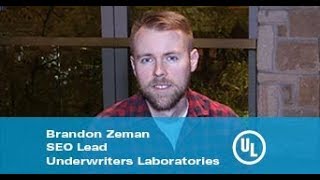 BrightEdge Customer Stories  Brandon Zeman of UL [upl. by Eugirne]