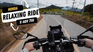 Honda XADV 750 2024  Relaxing Ride on Thai Backroads Stock Exhaust Sound [upl. by Ynamrej]