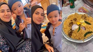 NABILA DAN JEBAT JAYDEN MAKAN NASI UNTA BERAMAI RAMAI DI MEKAH [upl. by Elohcin]