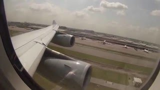 HD Perfect Wingview  Lufthansa A340300 landing at Bangkok [upl. by Kentiga]