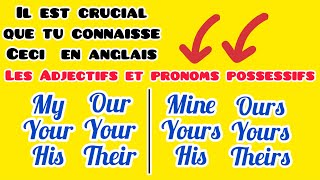 Adjectifs et pronoms possessifs en Anglais 2024 grammaire anglais grammar apprendre endings [upl. by Stouffer]