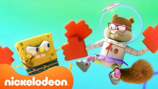 Kamp Koral  Les aventures les plus EXTRÊMES de Bob léponge et Sandy 🧽🐿🐿  Nickelodeon France [upl. by Dorrej]