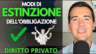 MODI DI ESTINZIONE DELLOBBLIGAZIONE ✅😊 NO ADEMPIMENTO ❌  Diritto Privato in 3 minuti [upl. by Panthia]